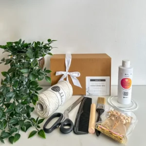 Coffret découverte macramé complet pour débutants - vue d'ensemble